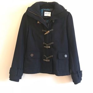 Delia’s Navy Wool blend toggle Coat xs